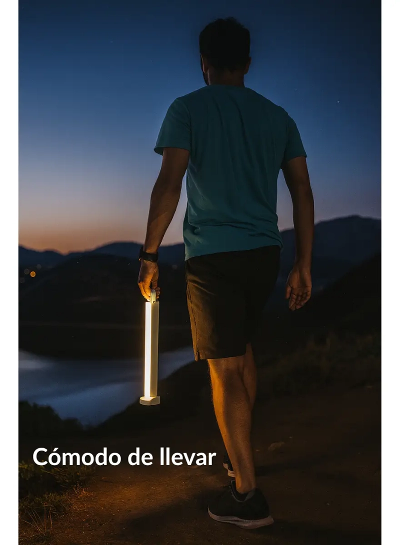LAMPARA EMERGENCIA CAMPING LED RECARGABLE LARGA DISTANCIA - 4