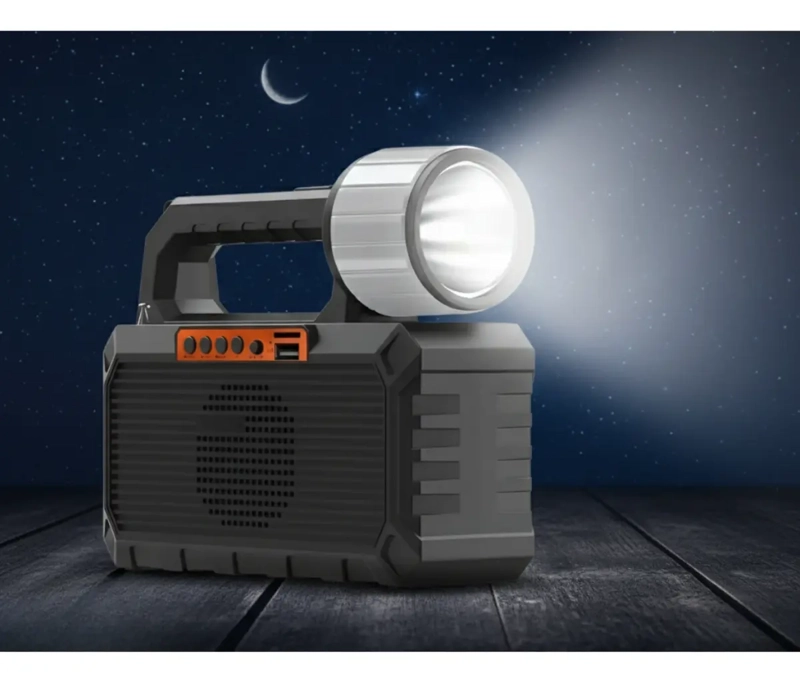KIT EMERGENCIA LINTERNA LED 3 AMPOLLETAS + POWERBANK Y RADIO - 6
