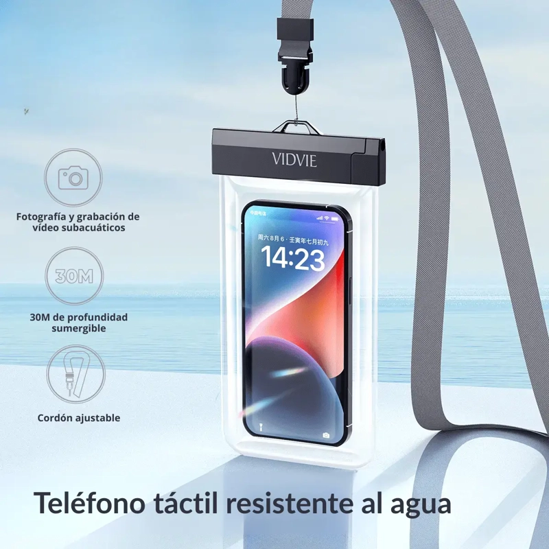 FUNDA PROTECTORA CELULAR WATERPROOF FOTOS Y VIDEOS 30 METROS - 4