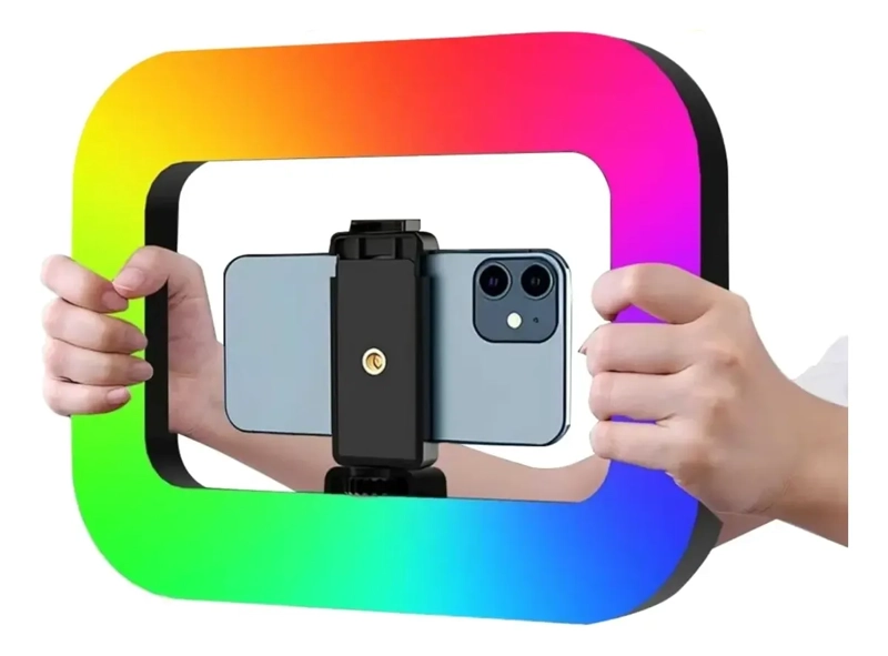 ARO LUZ MULTICOLOR RGB INALAMBRICO PARA GRABACION CELULAR - 1