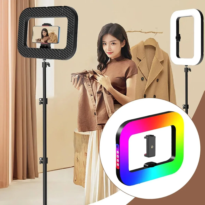ARO LUZ MULTICOLOR RGB INALAMBRICO PARA GRABACION CELULAR - 7