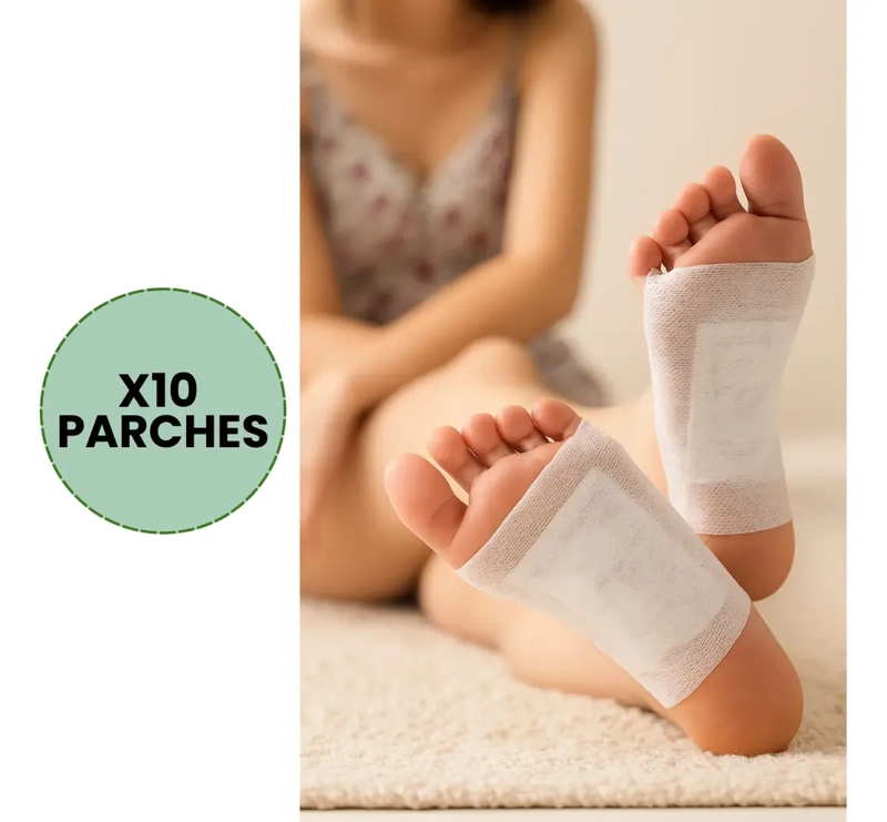 PACK 10 PARCHES PARA PIES DETOX DESINTOXICANTES NATURAL AGREGAR A FAVORITOS - 3