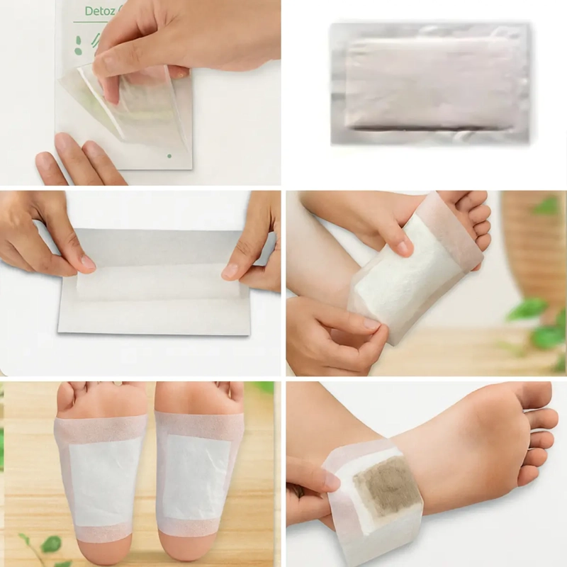 PACK 10 PARCHES PARA PIES DETOX DESINTOXICANTES NATURAL AGREGAR A FAVORITOS - 4