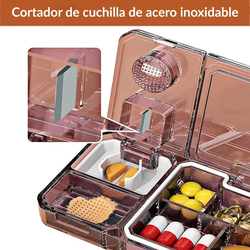 PASTILLERO ORGANIZADOR CORTADOR Y TRITURADOR DE PASTILLAS - 3