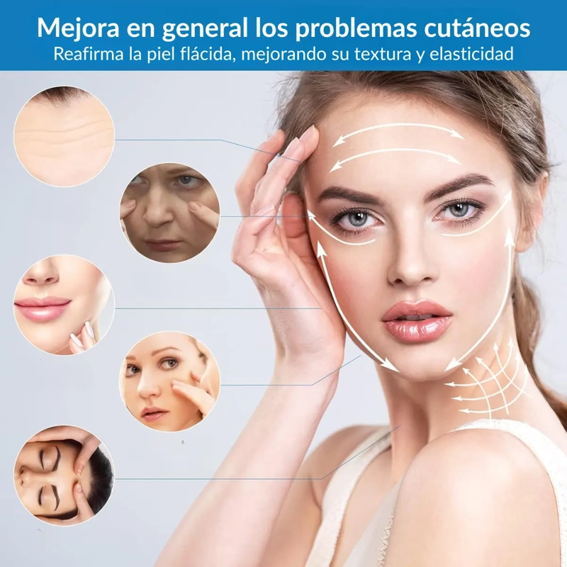 MASAJEADOR FACIAL Y CUELLO DE MICROCORRIENTE REAFIRMANTE - 2