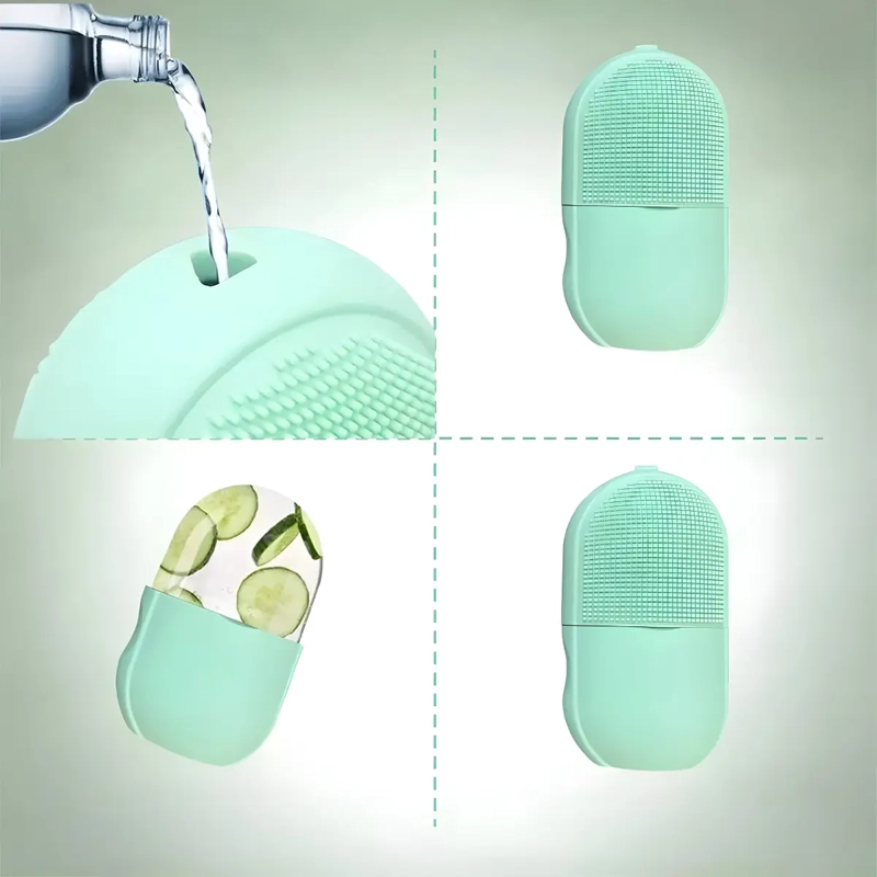 MOLDE SILICONA RODILLO HIELO MASAJEADOR FACIAL TERAPIA FRIO AGREGAR A FAVORITOS - 2