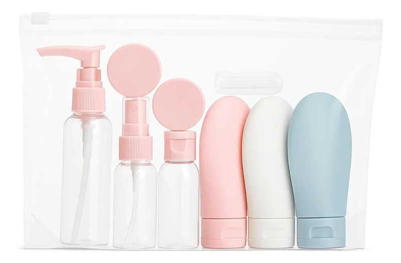 ORGANIZADOR VIAJE: BOTELLAS SPRAY SILICONA CUIDADO PERSONAL - 3