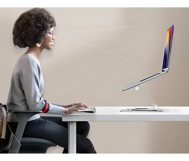 SOPORTE NOTEBOOK LAPTOP TABLET IPAD ROTACION 360 PLEGABLE - 2