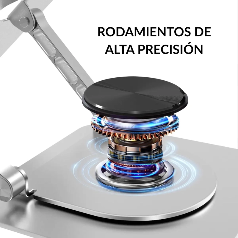 SOPORTE NOTEBOOK LAPTOP TABLET IPAD ROTACION 360 PLEGABLE - 3