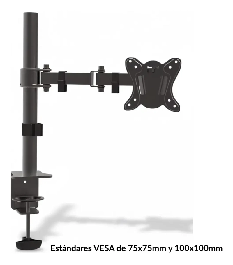 SOPORTE PARA MONITOR TV TELEVISOR BRAZO AJUSTABLE 13 A 27 - 2