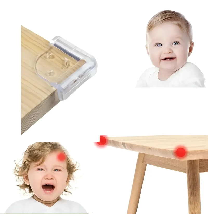 PACK 4 PIEZAS PROTECTOR DE ESQUINAS MUEBLES TRANSPARENTE - 5