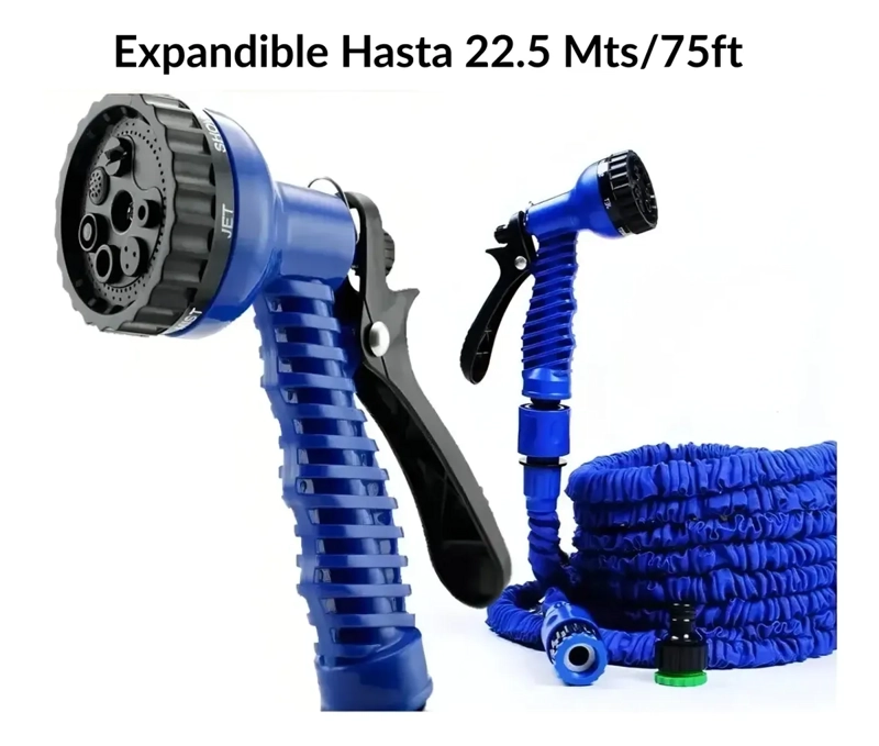 MANGUERA DE RIEGO JARDIN RETRACTIL EXPANDIBLE 22.5 MTS/75FT - 3