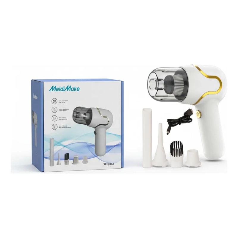 MINI ASPIRADORA MANO INALAMBRICA PORTATIL AUTO CASA XCQ-86A - 5