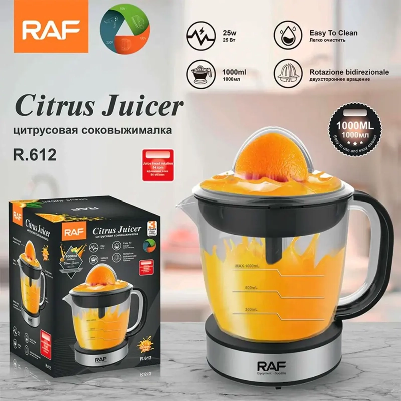 EXPRIMIDOR DE NARANJA CITRICOS 1L AUTOMATICO ELE CTRICO R.612 - 6