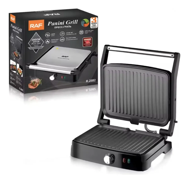 MINI PARRILLERA TOSTADOR GRILL ELECTRICA 2000W R.2682 - 7