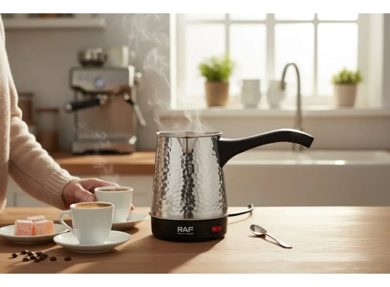CAFETERA ELE CTRICA CAFE  TURCO ARABE GRIEGO 500 ML ACERO INOX - 3
