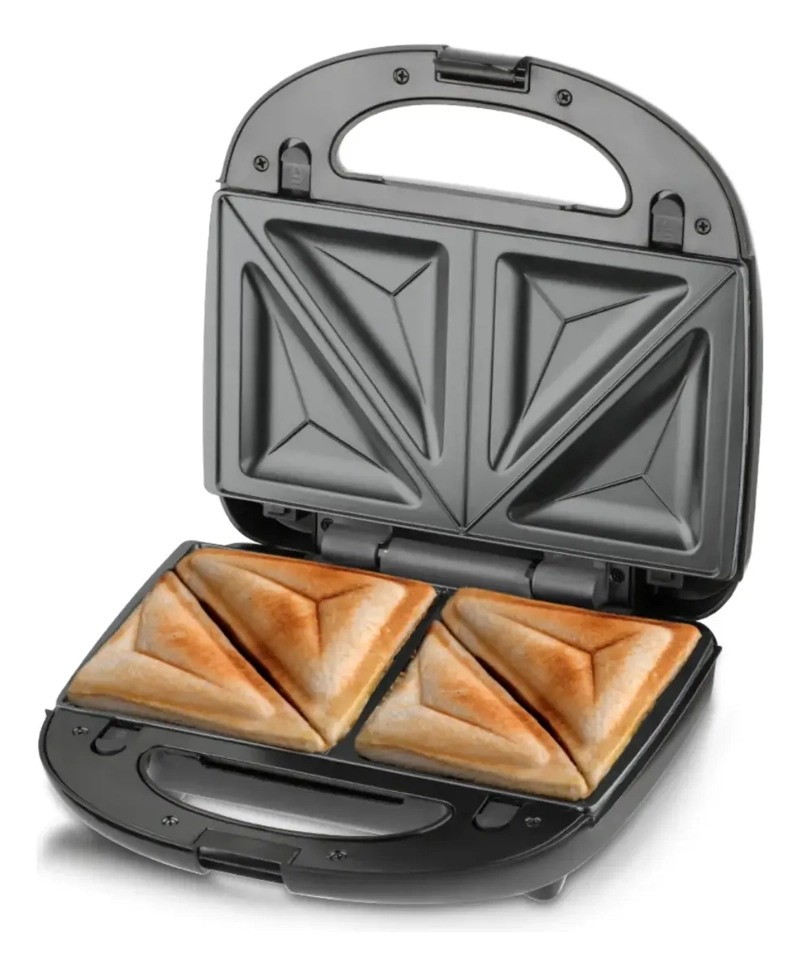 TOSTADOR DE PAN SANDWICHERA 4 EN 1 ANTIHADERENTE 750W - 5