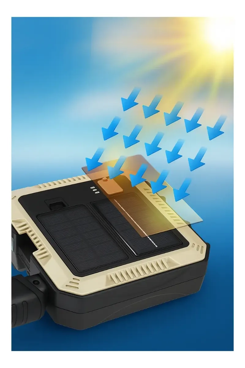 LINTERNA SOLAR USB PORTATIL + KIT DE HERRAMIENTAS+ POWERBANK - 4