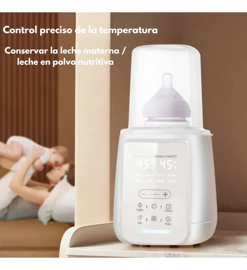CALENTADOR ESTERILIZADOR MAMADERA PANTALLA LED - 6