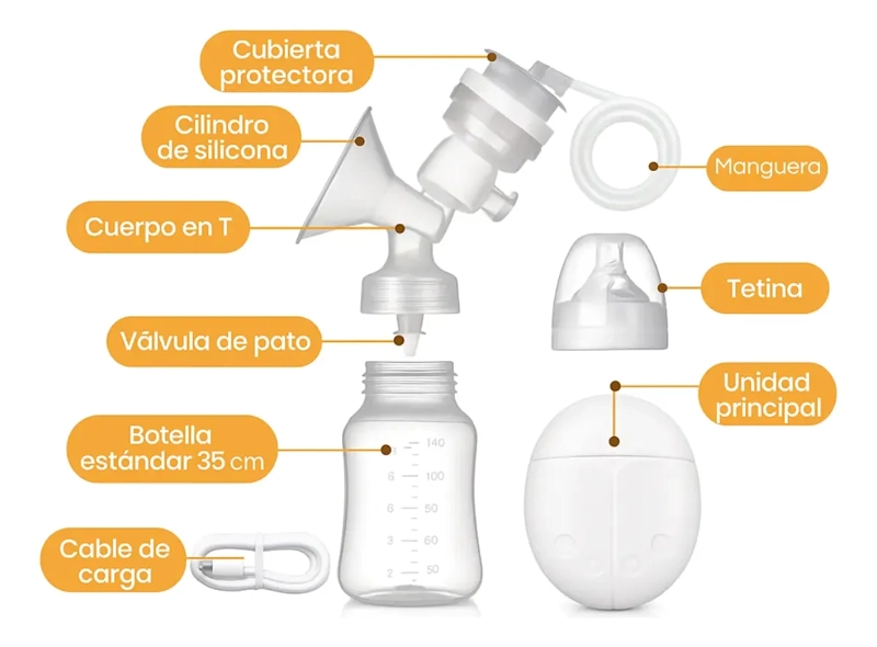 EXTRACTOR DE LECHE MATERNA ELE CTRICO AUTOMATICO DOS VASOS - 2