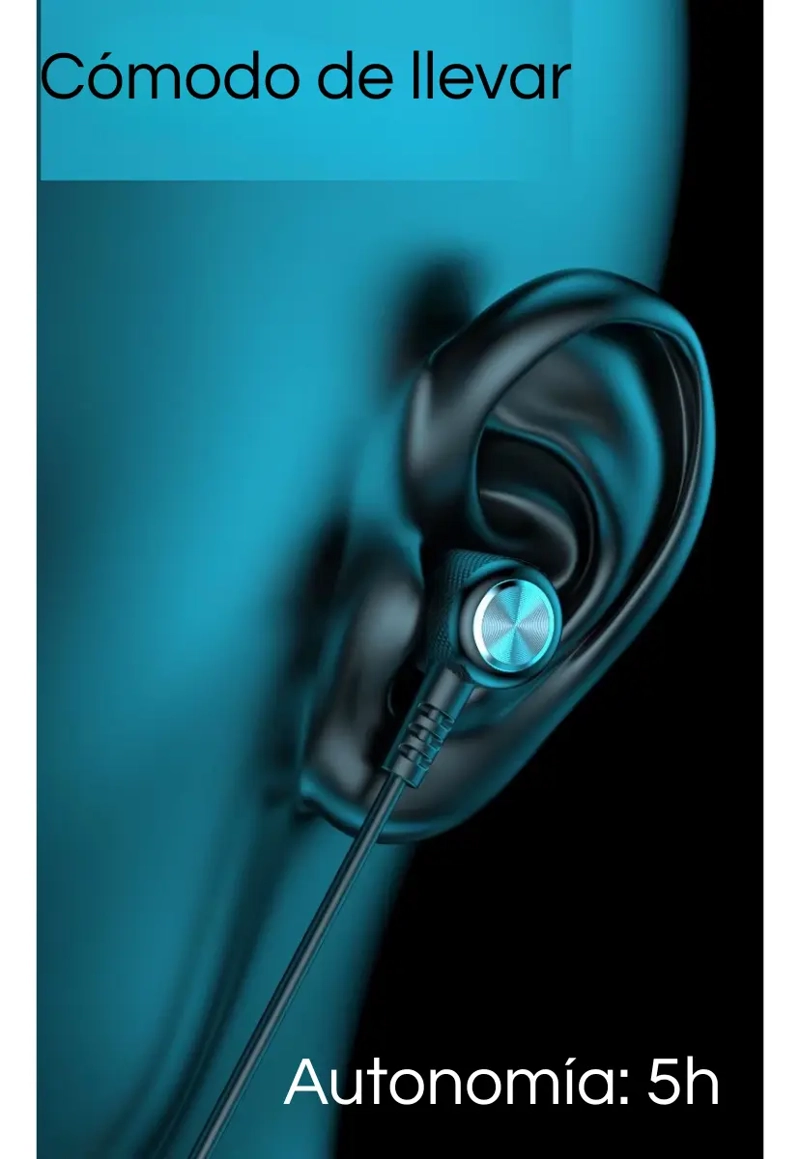 AUDIFONOS DEPORTIVOS ANTICAIDA BLUETOOTH INALAMBRICOS - 7