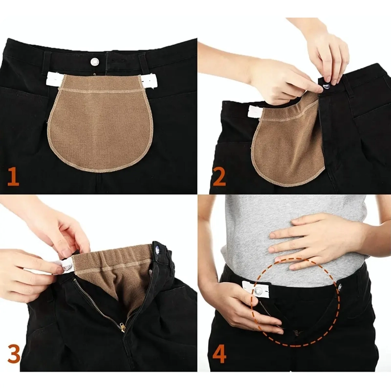PACK 5 EXTENSORES ELASTICOS DE PANTALON PARA EMBARAZADAS - 2