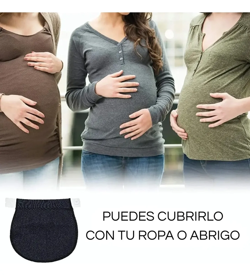 PACK 5 EXTENSORES ELASTICOS DE PANTALON PARA EMBARAZADAS - 6