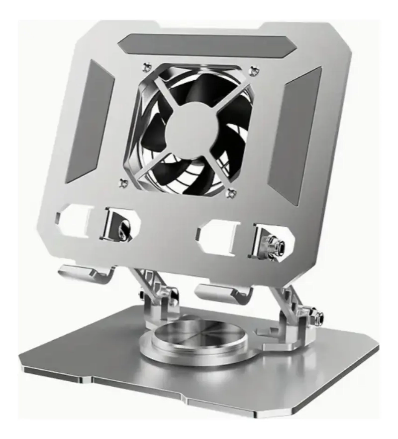 SOPORTE ALZADOR TABLET IPAD REDUCCION CALOR VENTILADOR 4-16 - 2