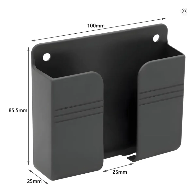 SOPORTE DE PARED ADHESIVO PARA CELULAR BLANCO - 2