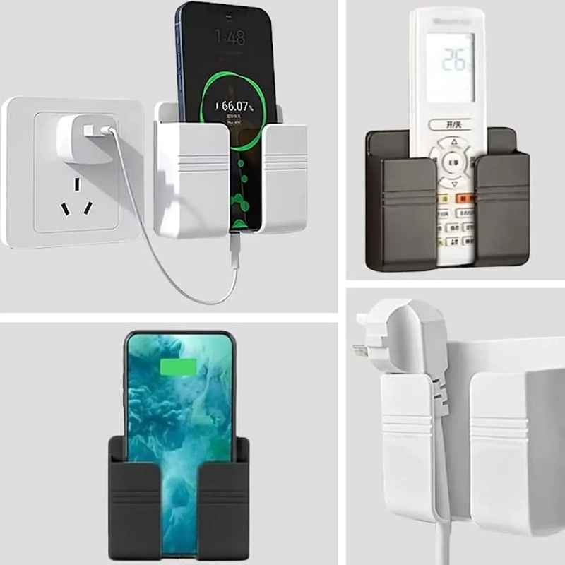 SOPORTE DE PARED ADHESIVO PARA CELULAR BLANCO - 4