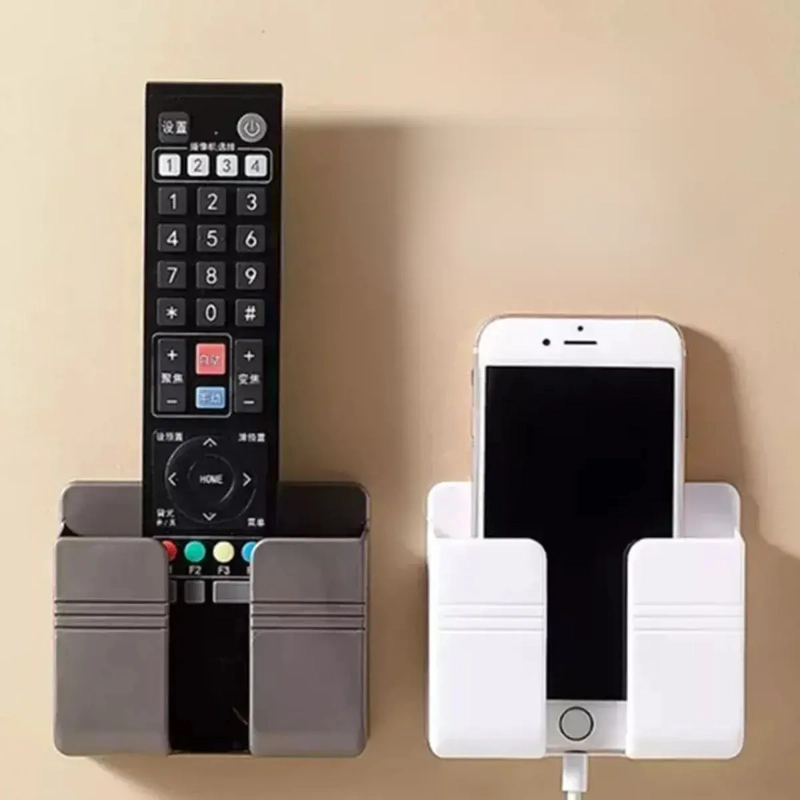 SOPORTE DE PARED ADHESIVO PARA CELULAR BLANCO - 6