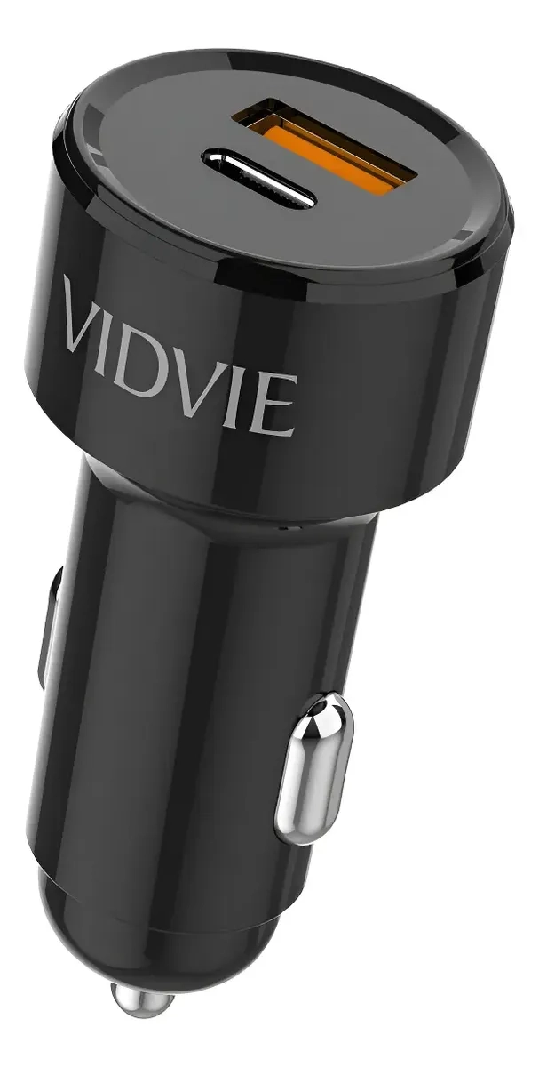 ADAPTADOR CARGADOR PARA AUTO DOBLE CARGA RAPIDA USB-C 20W - 1