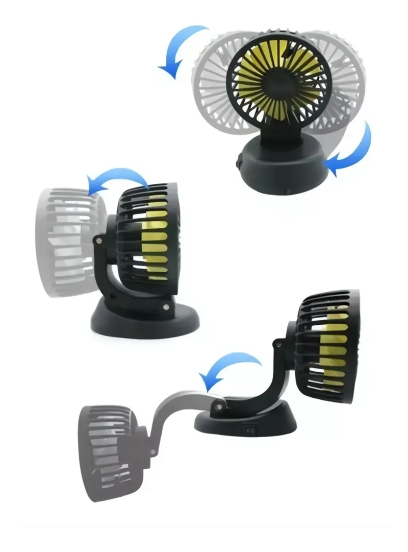 VENTILADOR PARA AUTO GIRATORIO 360° 12V - 2