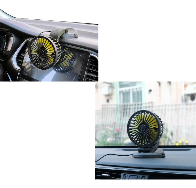 VENTILADOR PARA AUTO GIRATORIO 360° 12V - 3