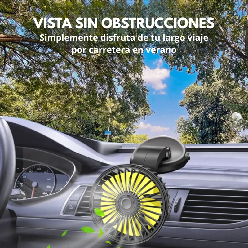 VENTILADOR PARA AUTO GIRATORIO 360° 12V - 7