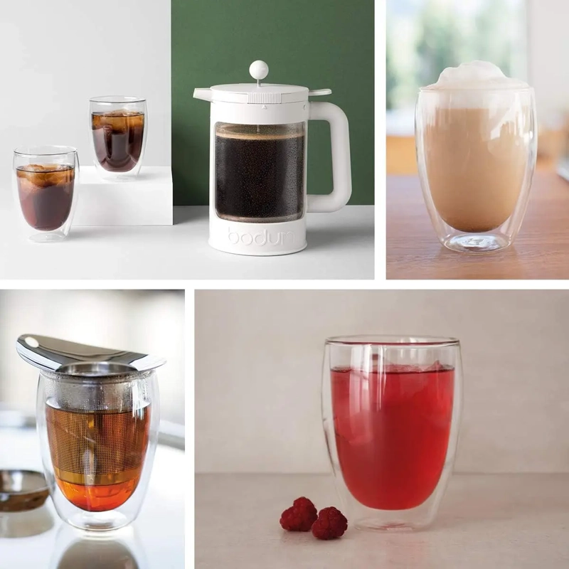 PACK 2 VASOS VIDRIO TRANSPARENTE MODERNO 300ML - 6