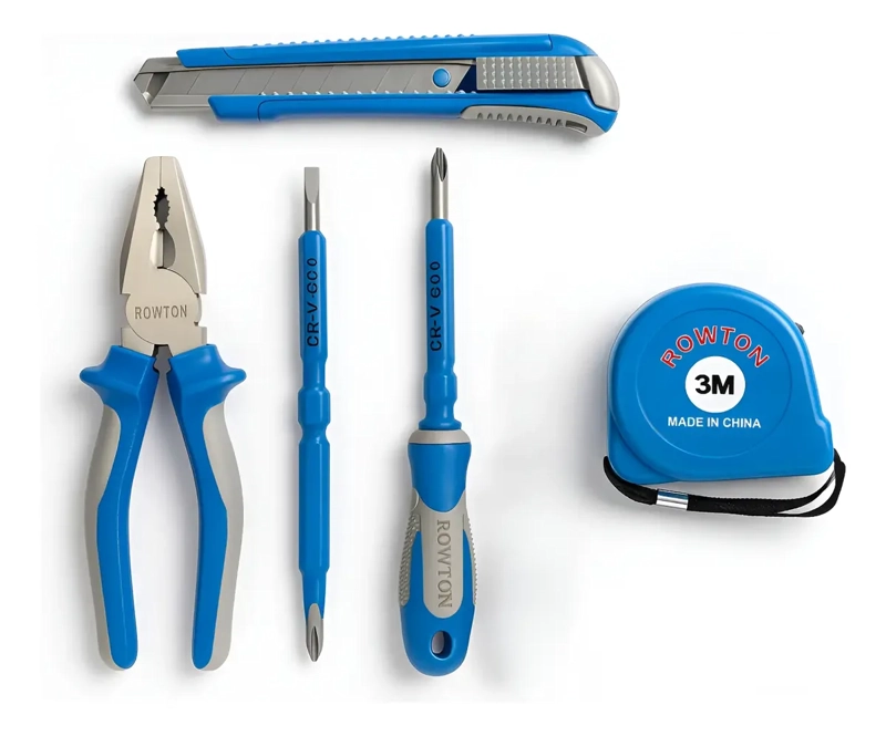 SET HERRAMIENTAS ALICATE DESTORNILLADOR HUINCHA CARTONERO - 1