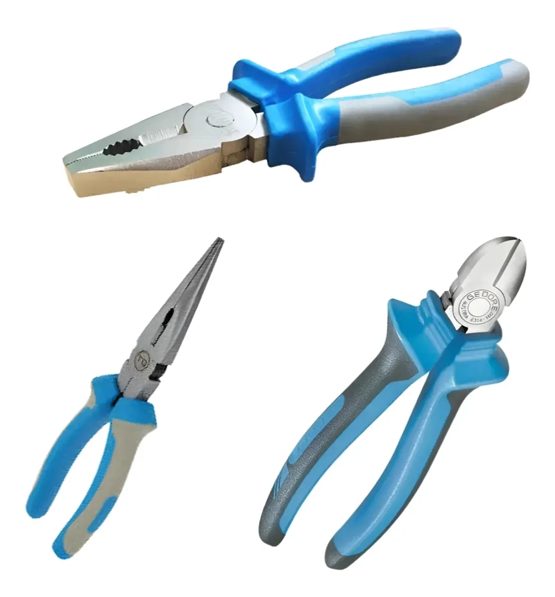 SET 3 ALICATES PROFESIONAL PUNTA LARGA CORTE DIAGONAL - 2