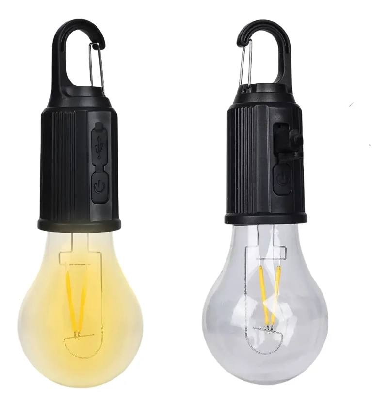 AMPOLLETA A PILA PARA EMERGENCIA O CAMPING LUZ CALIDA - 6