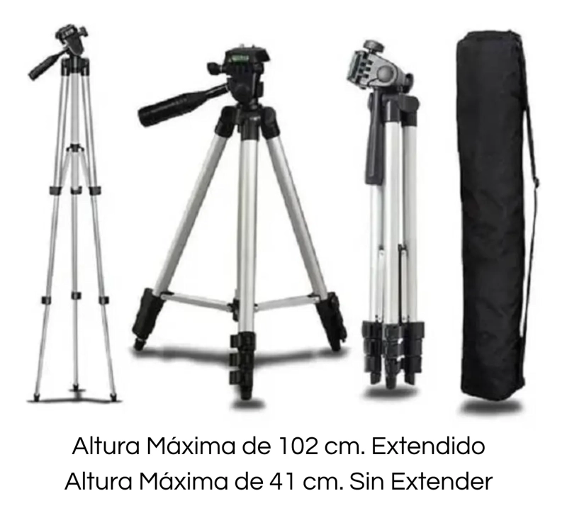 SOPORTE TRIPODE PARA CELULAR GRABACION VIDEOS FOTOS - 4