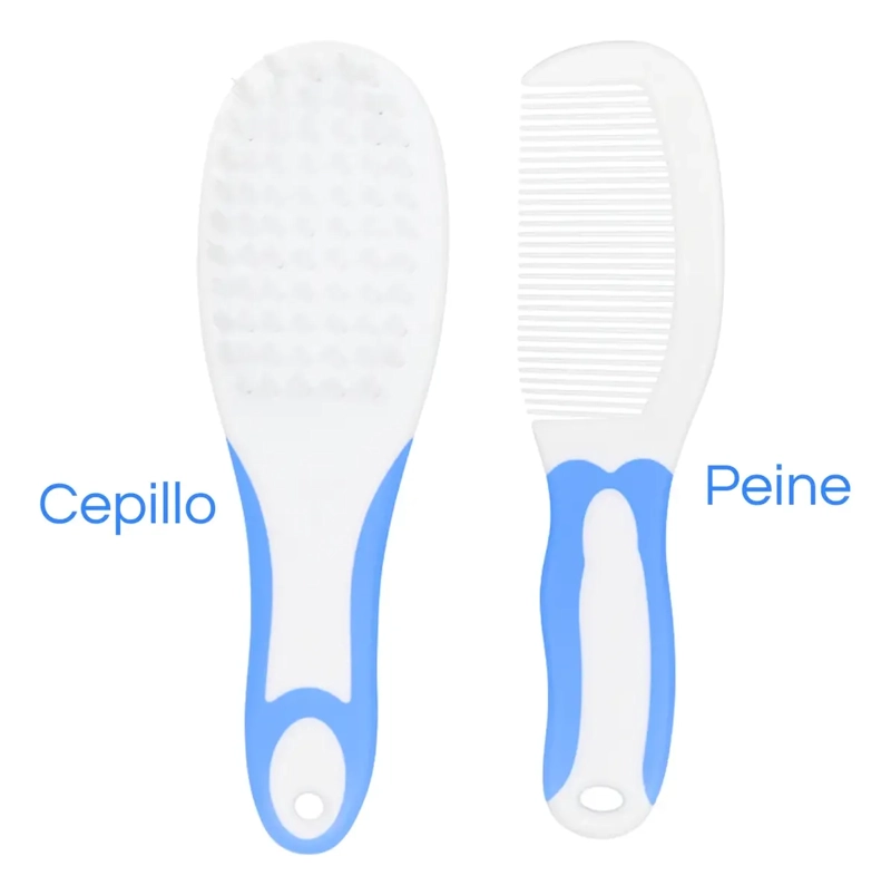 SET CUIDADO HIGIENE BEBE  6 EN 1 AZUL CEPILLO CORTAUÑAS LIMA - 2