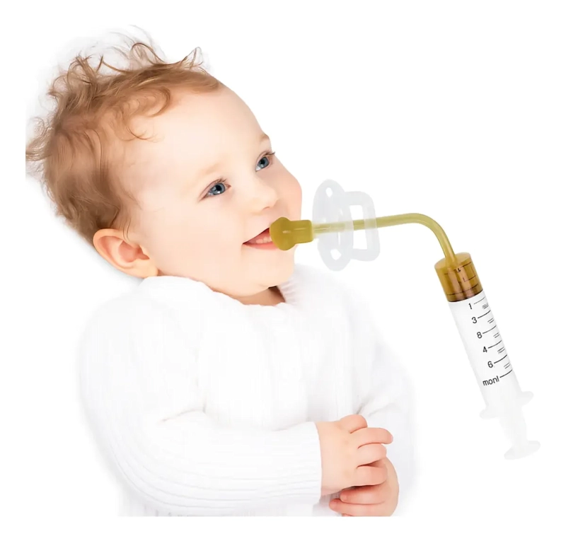 CHUPETE ALIMENTARIO BEBE  PARA MEDICINA LIQUIDOS MULTIFUNCION - 7