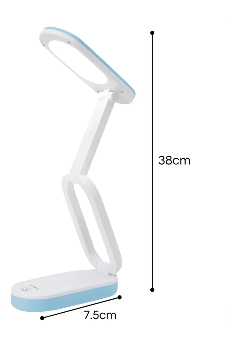 LAMPARA ESCRITORIO LECTURA PLEGABLE INALAMBRICA PORTATIL - 3