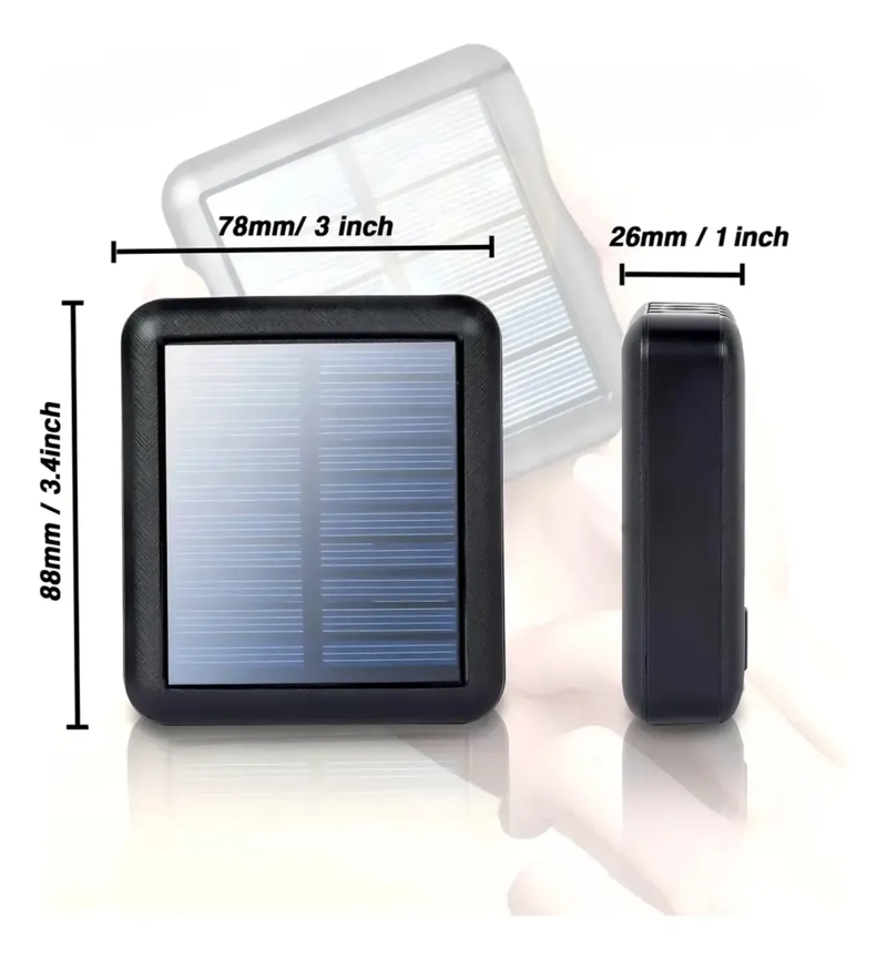CARGADOR INALAMBRICO POWERBANK 10000MAH CARGA SOLAR 4CABLES - 3