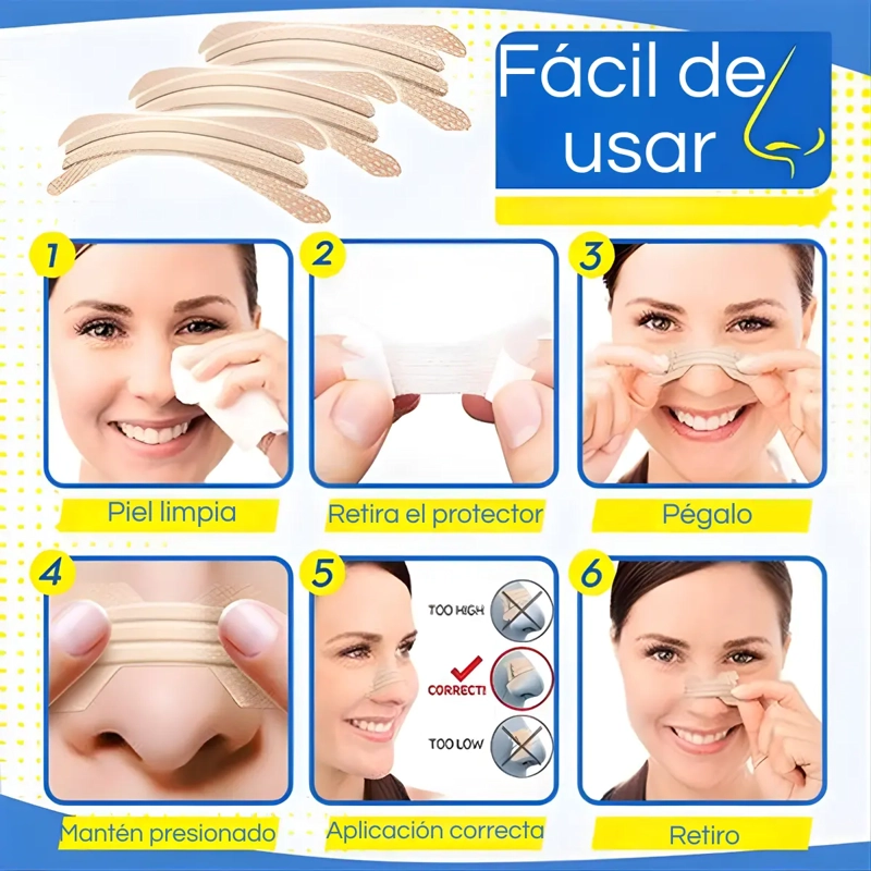 PACK 10 PARCHES TIRAS NASALES PARA RESPIRAR MEJOR - 4