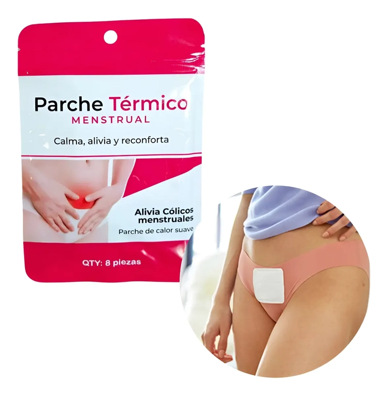 PACK 8 PARCHES TE RMICO CALOR MENSTRUAL CALMANTE - 1