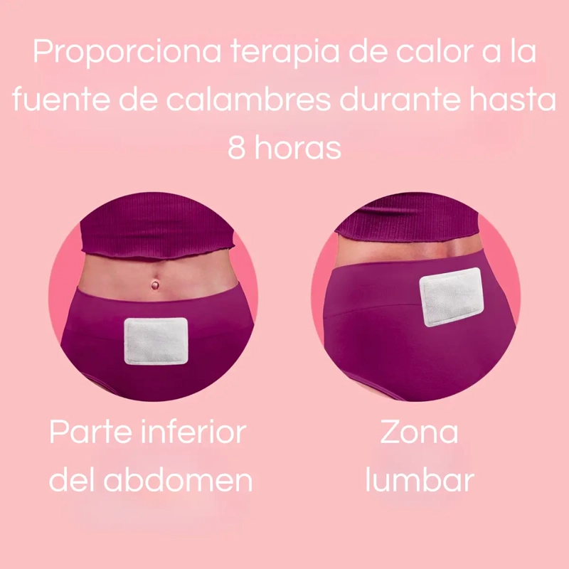 PACK 8 PARCHES TE RMICO CALOR MENSTRUAL CALMANTE - 2