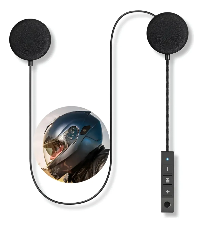 AUDIFONOS AURICULARES INALAMBRICO PARA CASCO MOTOCICLETA - 1