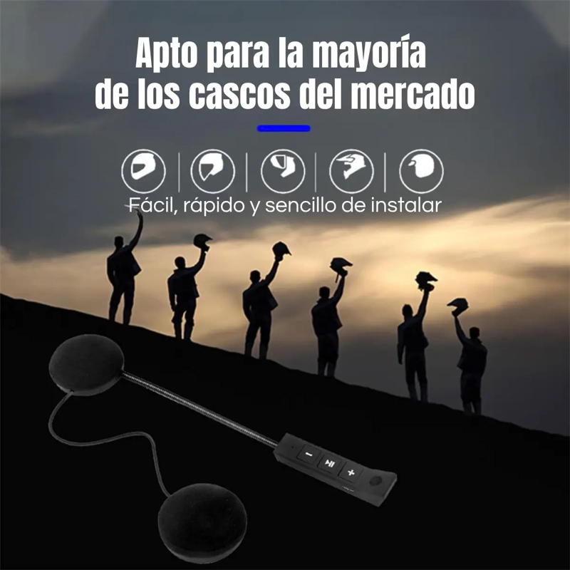 AUDIFONOS AURICULARES INALAMBRICO PARA CASCO MOTOCICLETA - 4