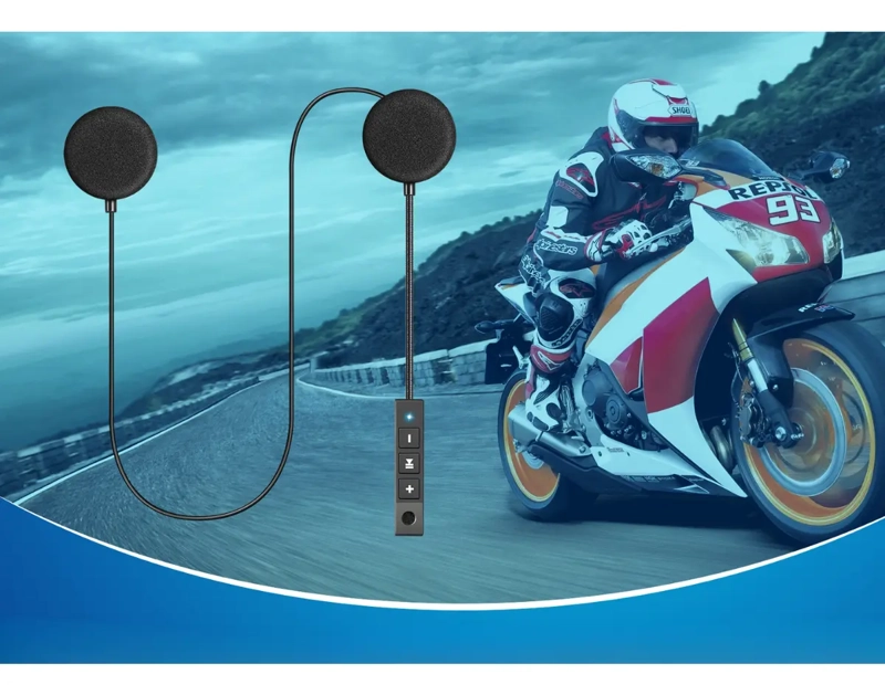 AUDIFONOS AURICULARES INALAMBRICO PARA CASCO MOTOCICLETA - 6